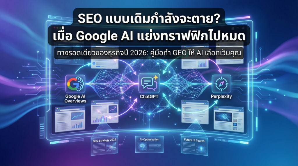 Generative Engine Optimization (GEO): กลยุทธ์ชนะใน Google AI Overviews 2026